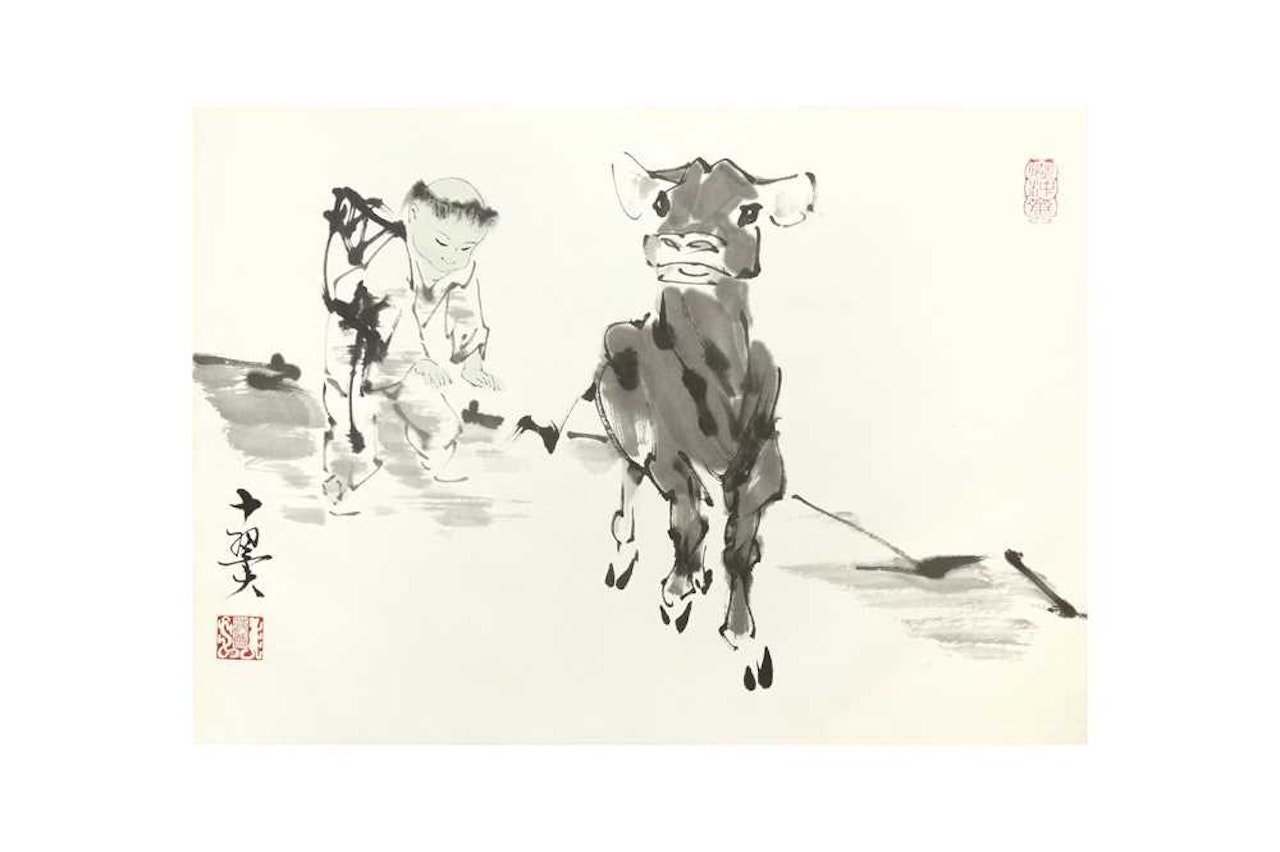 Boy and ox by Fan Zeng