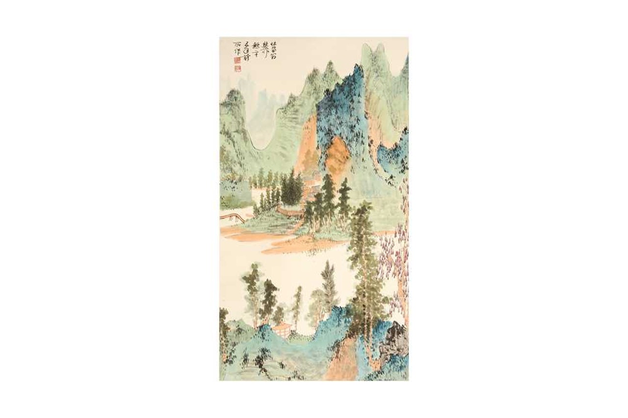 Landscape by Xie Zhiliu