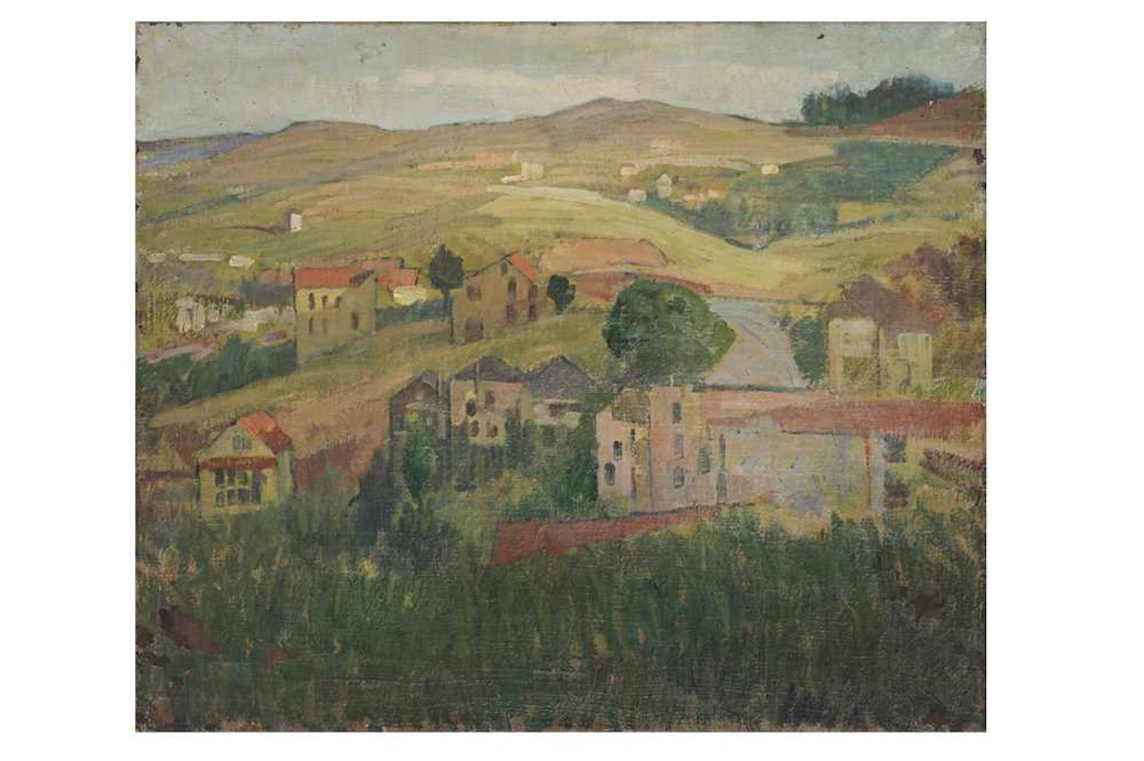 A Southern French Hill side village by French School