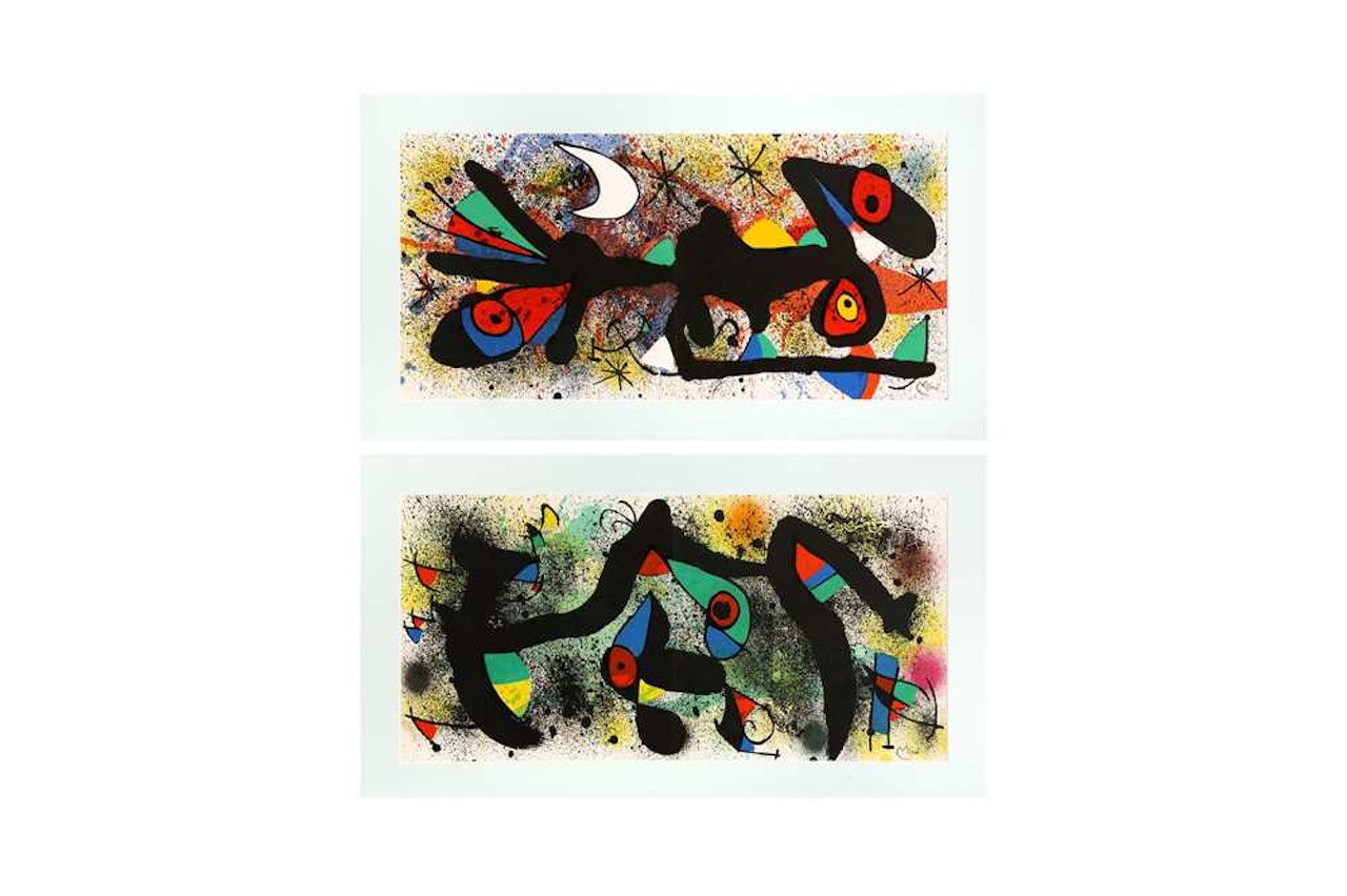 Ceramique 1 and 2 by Joan Miró