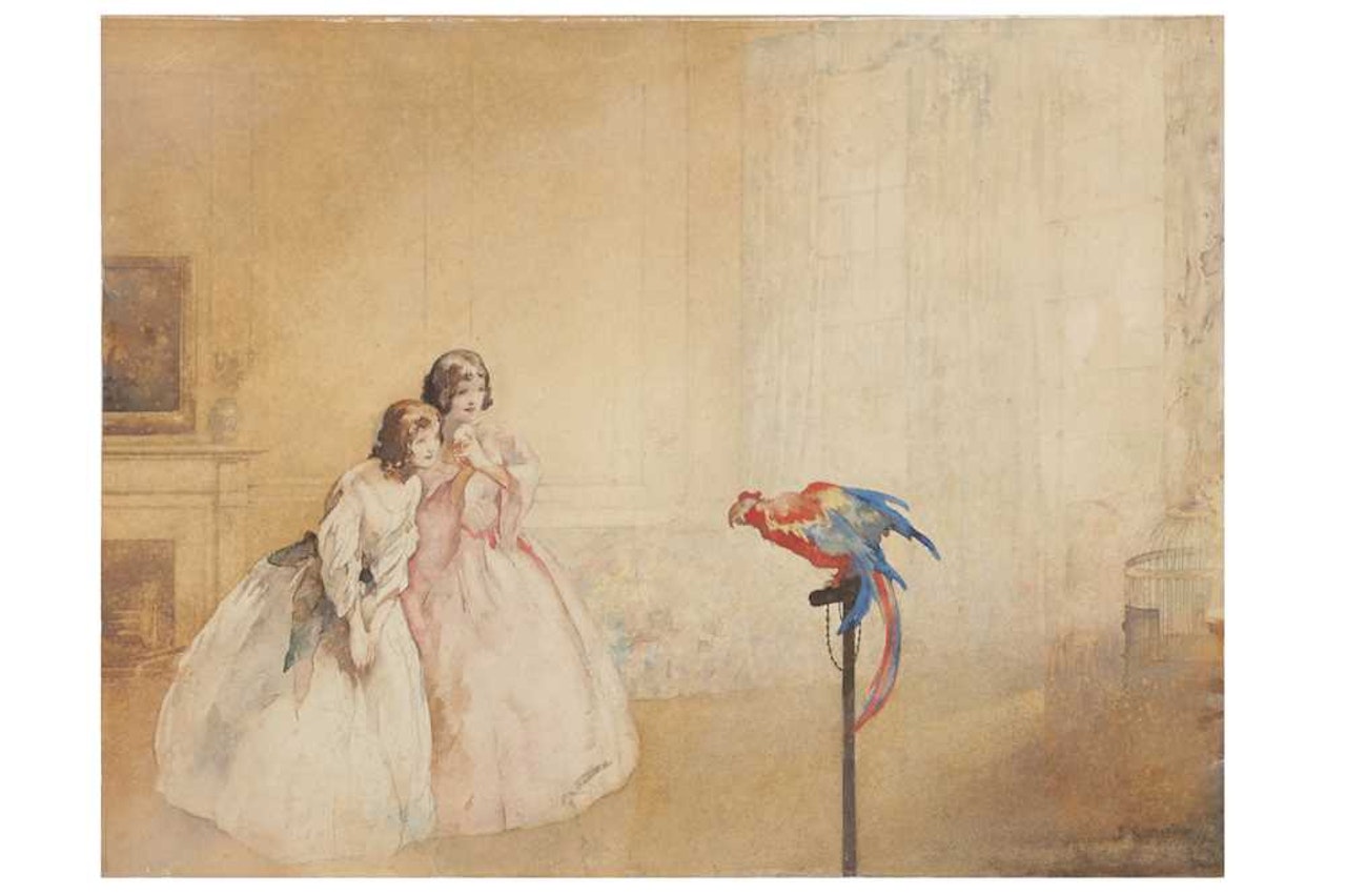 Teachers petbears signature (lower right) by William Russell Flint