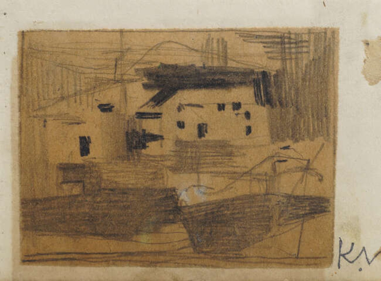 Farm Buildings by Keith Vaughan