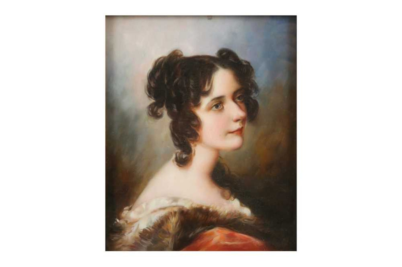 Portrait of a young lady by Continental School