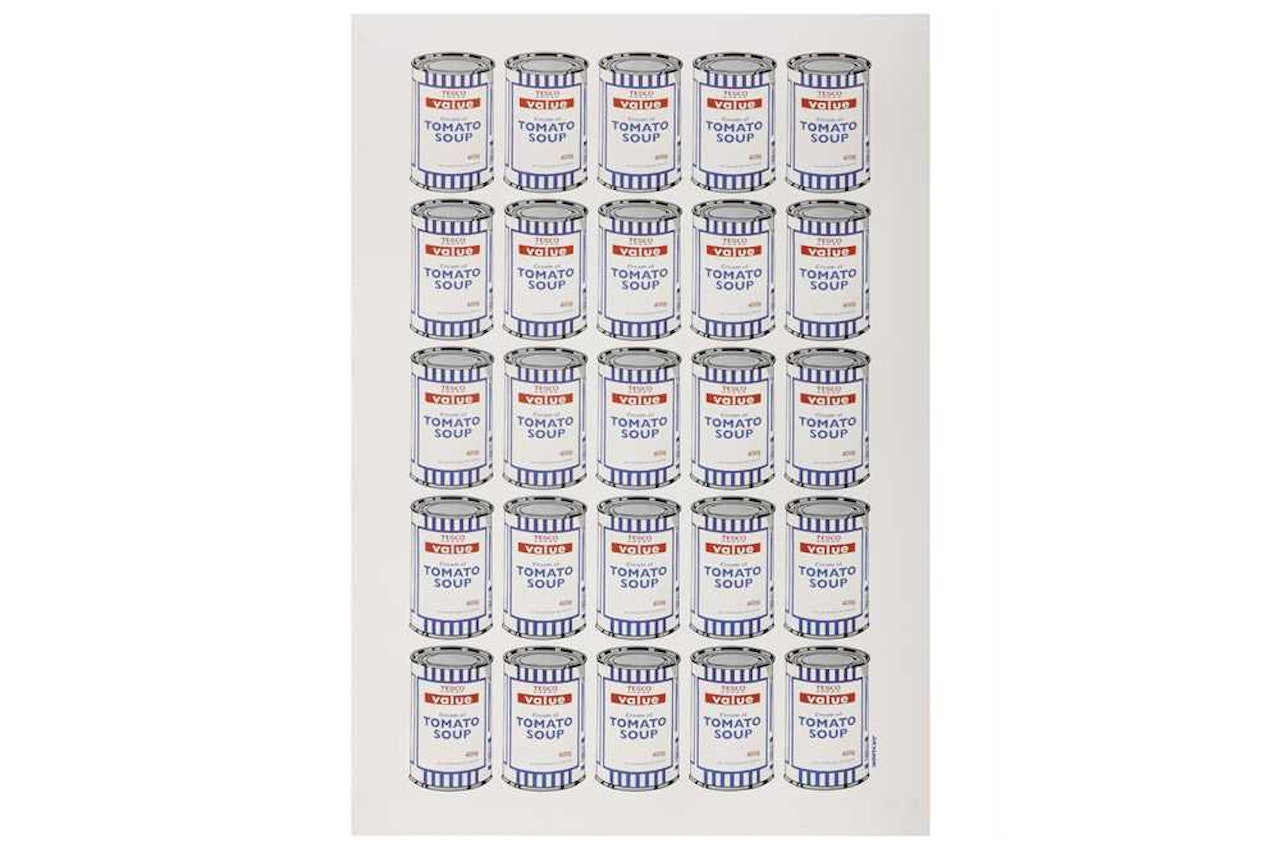Tesco Soup cans by Banksy