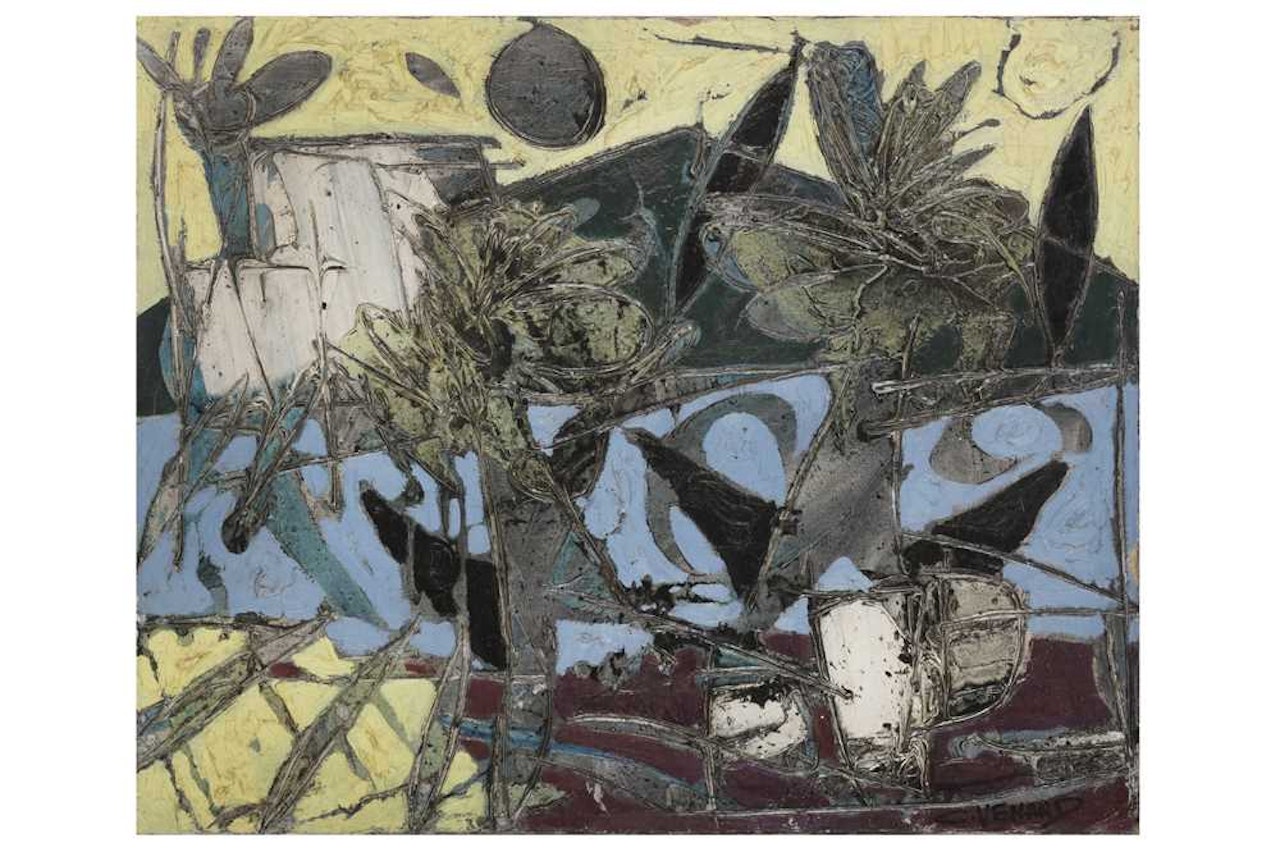 Flowers and birds by Claude Venard
