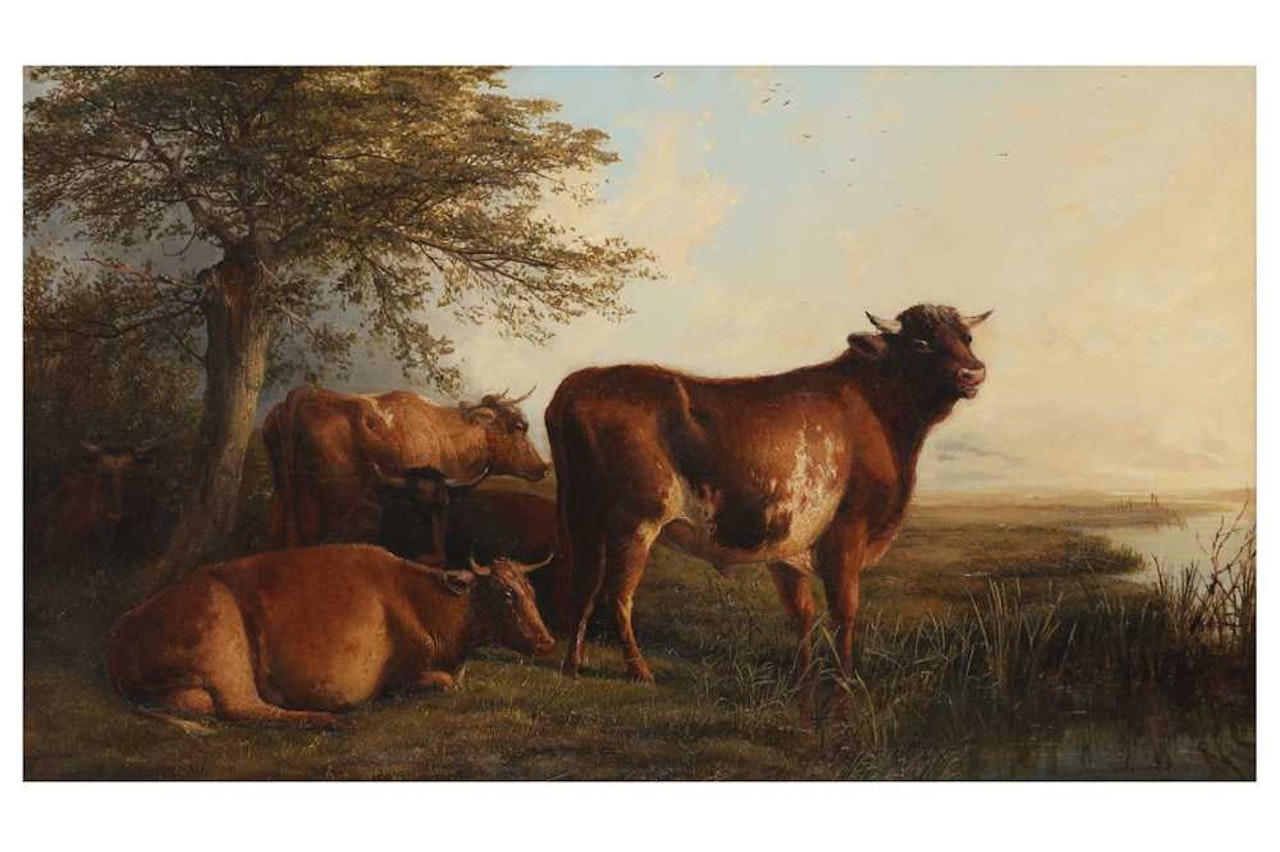 On a Summer Evening by Thomas Sidney Cooper