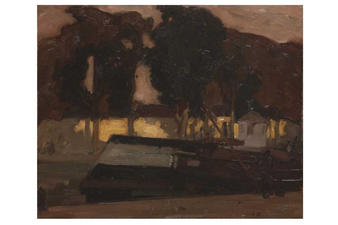 Evening canal by Sir Frank Brangwyn