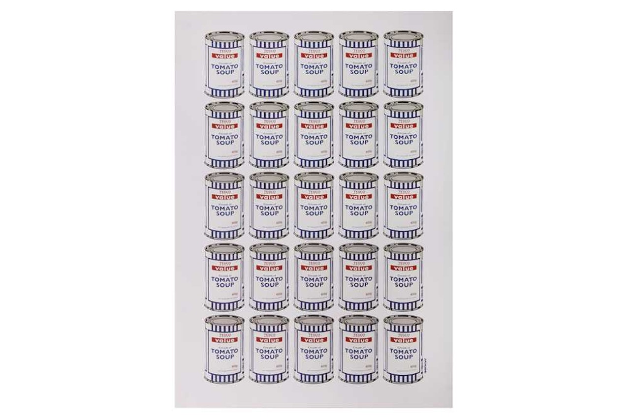 Tesco Soup cans by Banksy