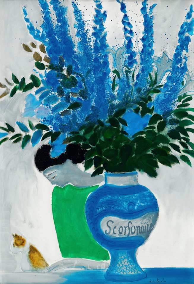 Grand bouquet bleu by André Brasilier