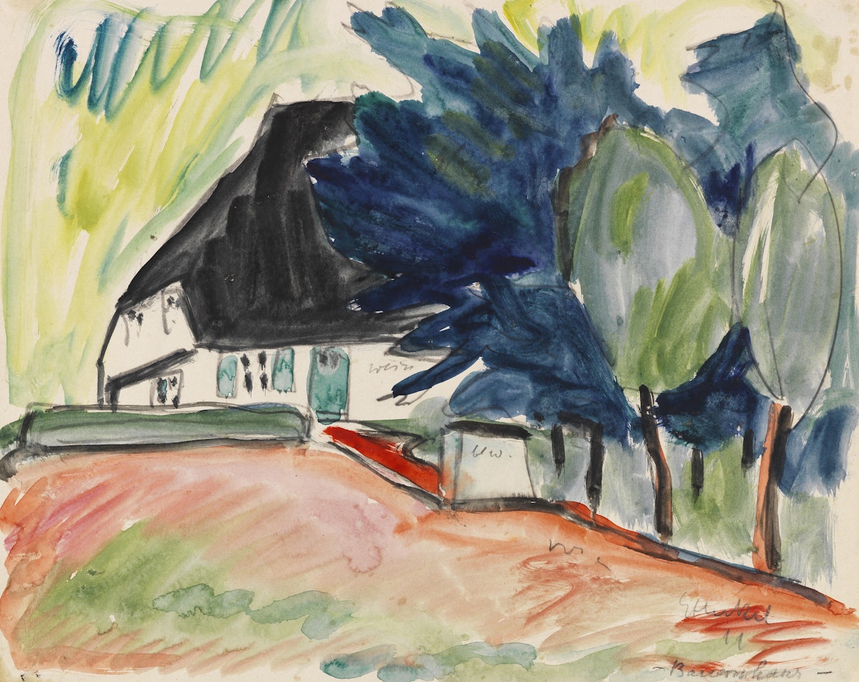Bauernhaus by Erich Heckel