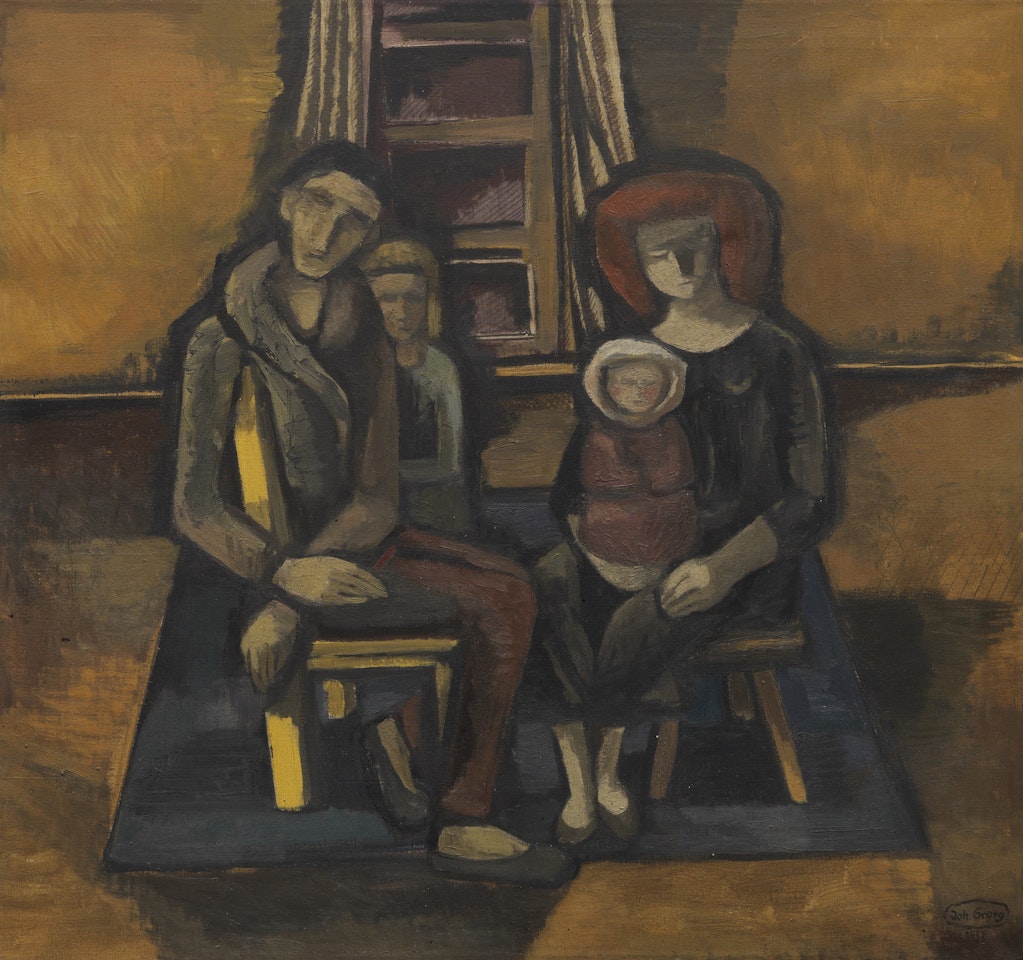 Bildnis der Familie des Künstlers Rudolf Scharpf by Johann Georg Müller