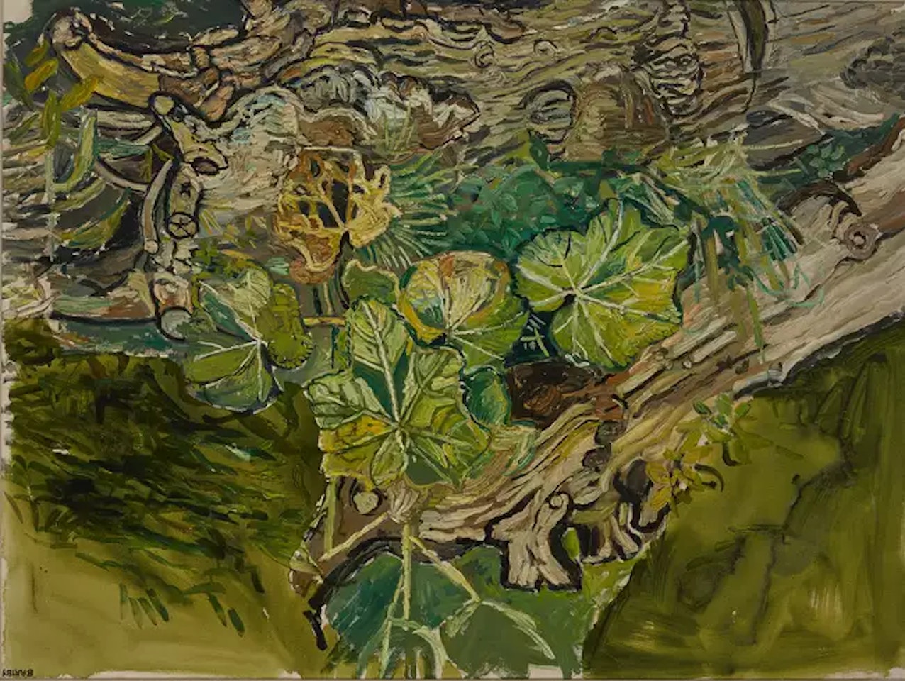 Fallen Tree by John Bratby