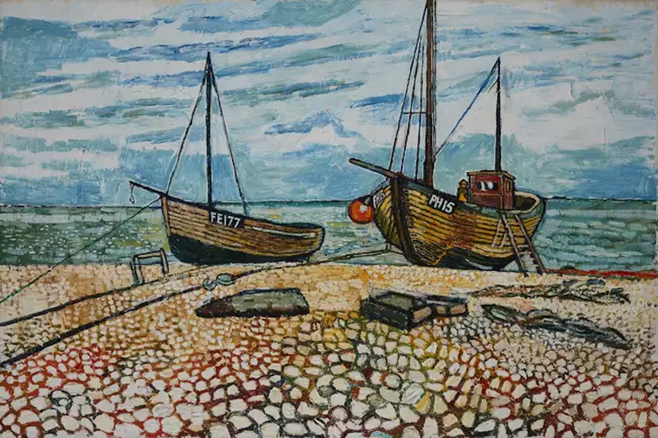 Settling Down with Bert by John Bratby