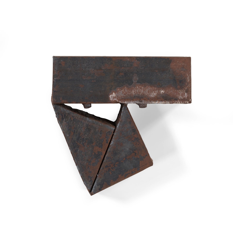 Wall Hung Steel Small Sculpture by Richard Nonas