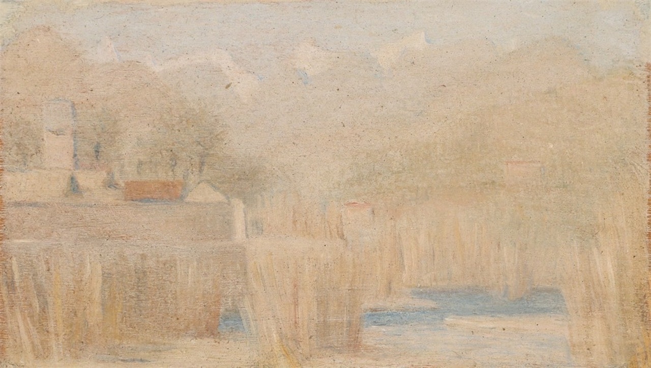 ”Paesaggio di Bussana” by Antonio Calderara