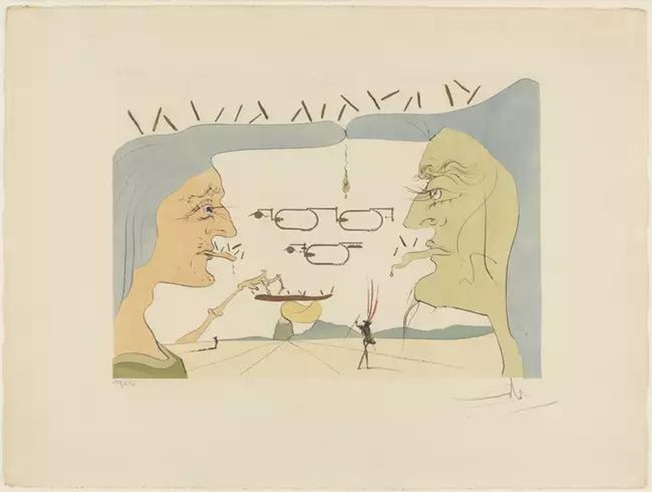 Le Telegraphe (Michler & Löpsinger 818a) by Salvador Dali
