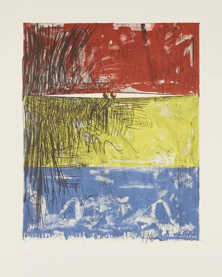 Painting with Two Balls I by Jasper Johns