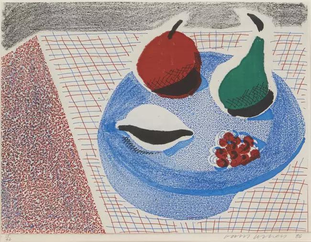 The Round Plate, April by David Hockney