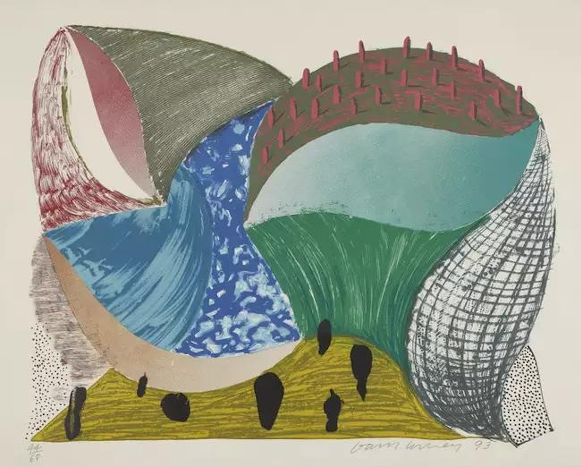 Gorge d'Incre (from Some More New Prints) by David Hockney
