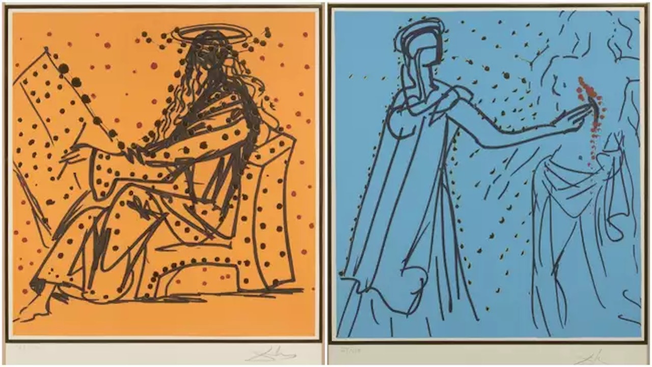 The Twelve Apostles: Mark and Thomas [Field 72-14] by Salvador Dali
