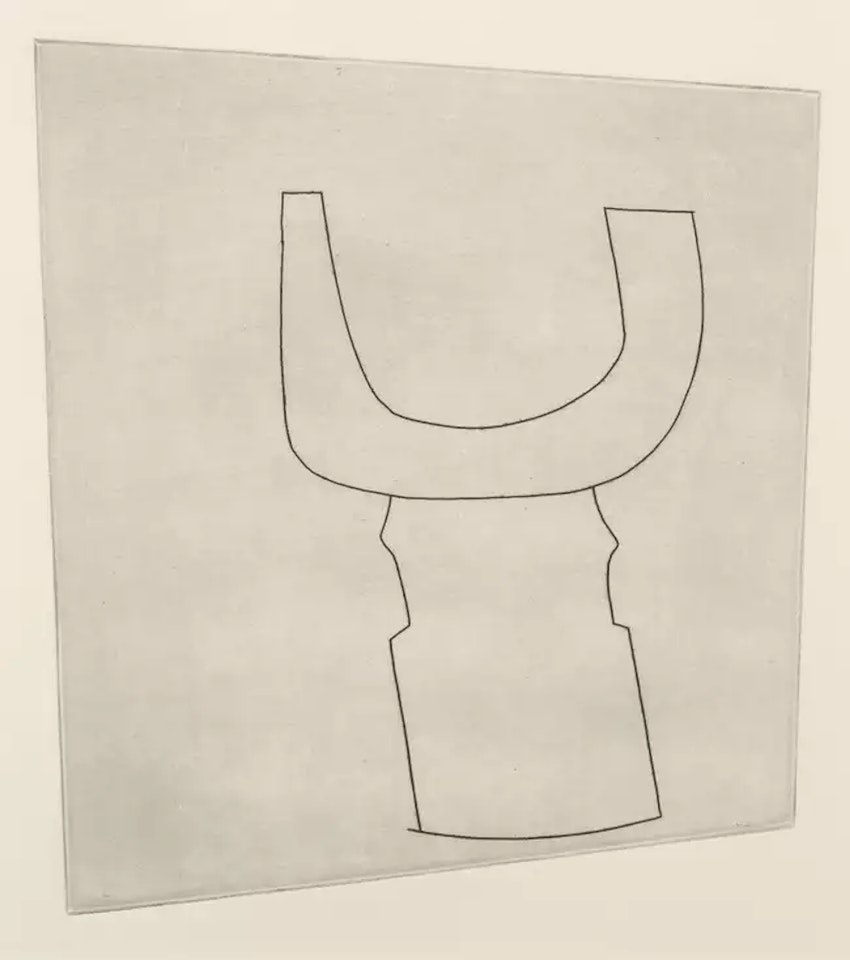 Solitary Turkish Sundial II [Lafranca 122] by Ben Nicholson, O.M.