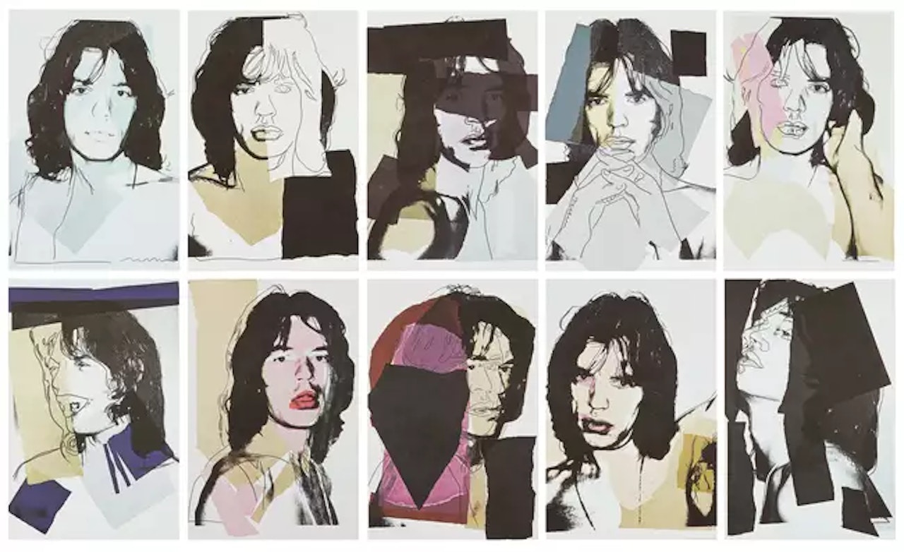 Mick Jagger Postcards by Andy Warhol