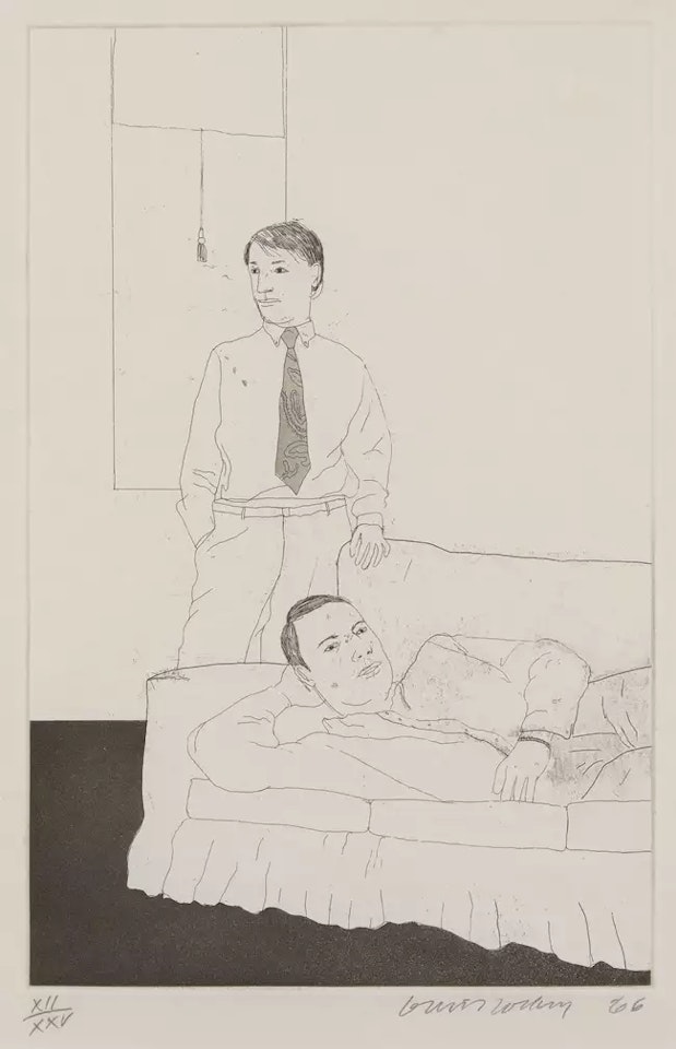 Beautiful and White Flowers [Tokyo 58] by David Hockney