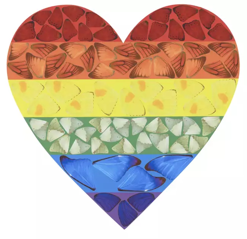 Butterfly Heart (Large) [H7-3] by Damien Hirst