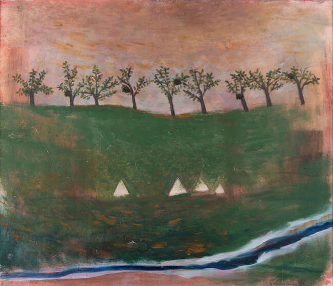 Trees with Mistletoe, Brittany by Mary Newcomb