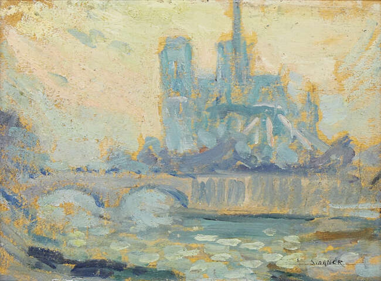 Notre Dame, Paris by Henri Le Sidaner