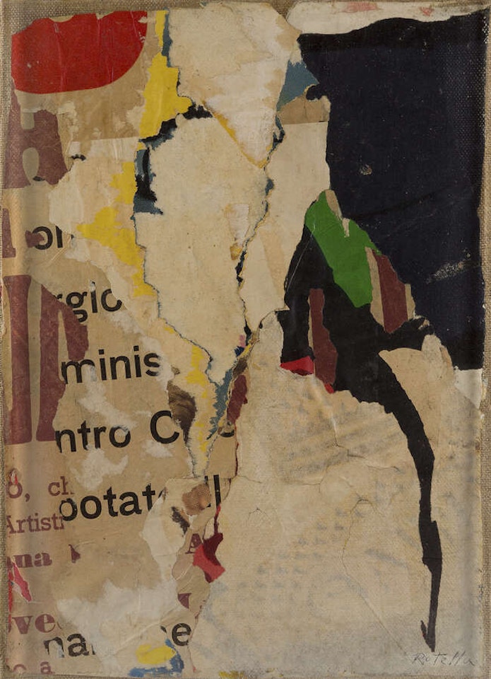 Manifesto d'artista by Mimmo Rotella
