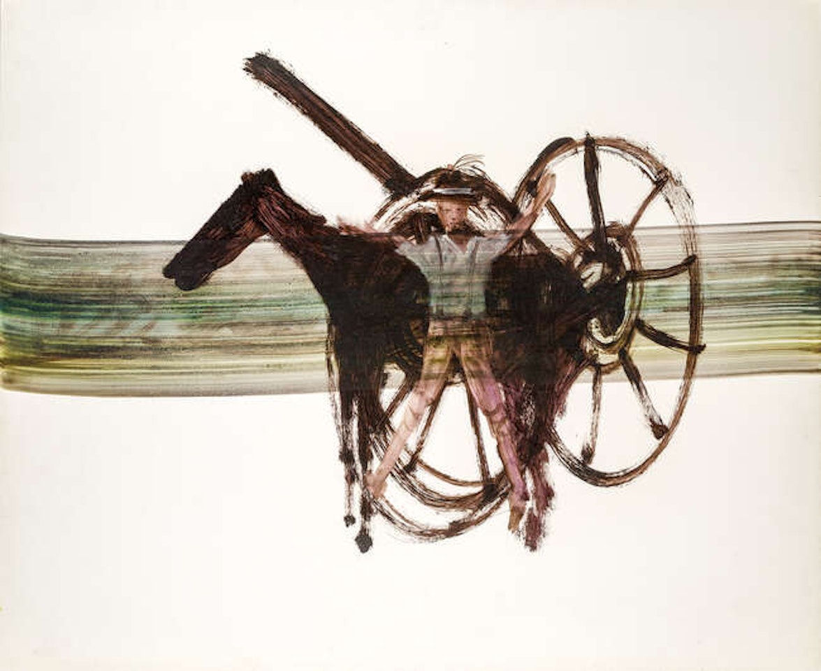Soldier with a Gun Carriage from the Gallipoli series by Sidney Nolan