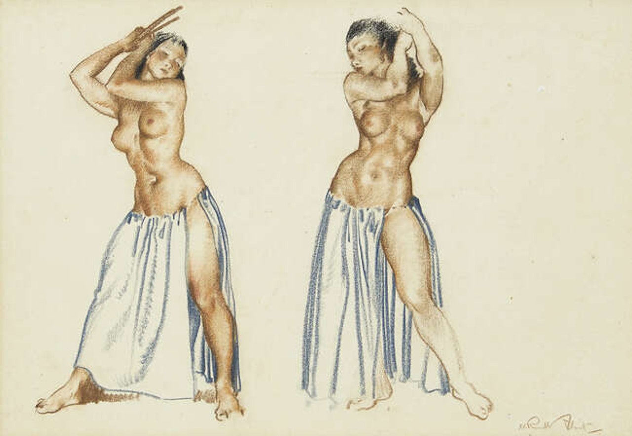 Study of Two Figures by William Russell Flint