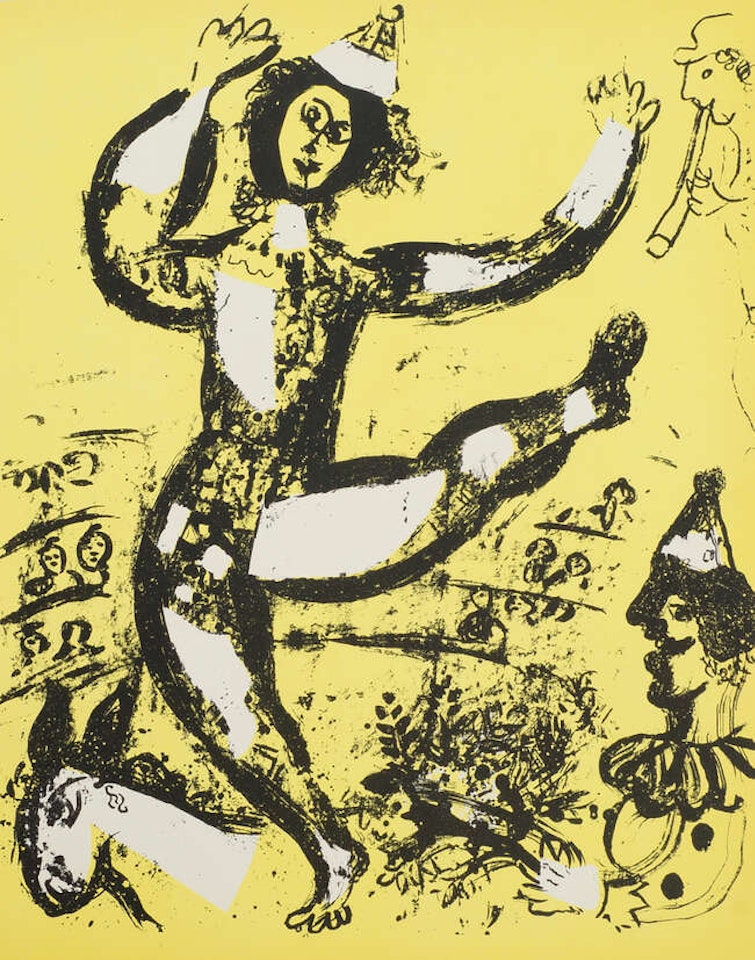 The Circus, Brown Still Life, The Angel. L'Ange, The village and one other Untitled by Marc Chagall
