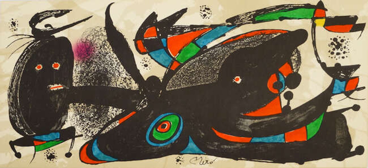 Miro as Sculptor. Composition for Great Britain & Miro as Sculptor. Composition for Iran by Joan Miró