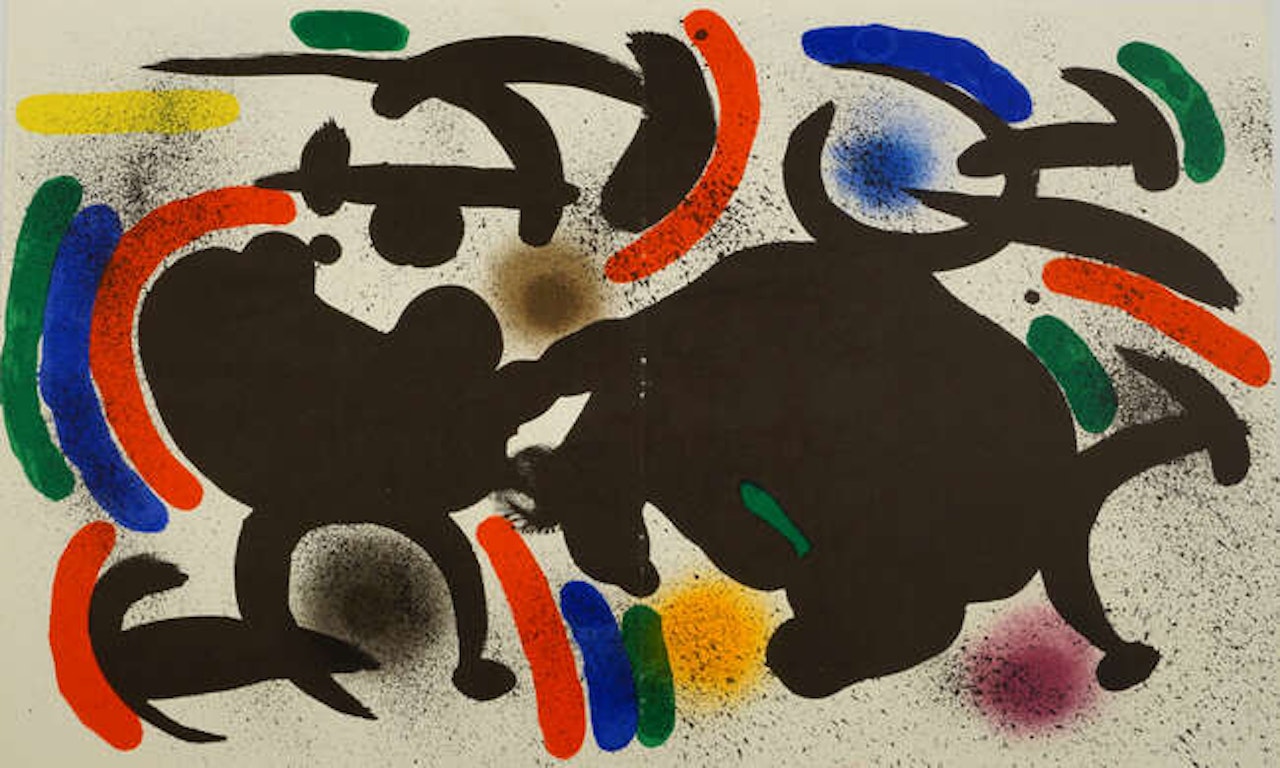 lithographie originale VII, lithographie originale VIII, lithographie originale IX by Joan Miró