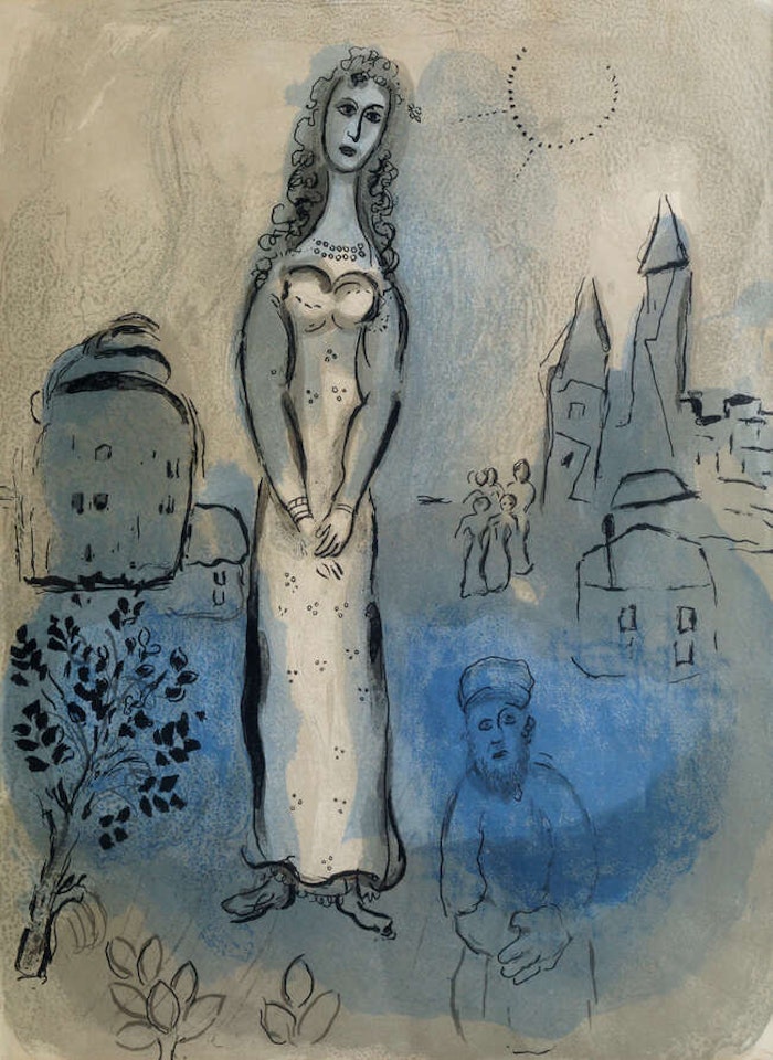 Esther, from Drawings for the Bible by Marc Chagall