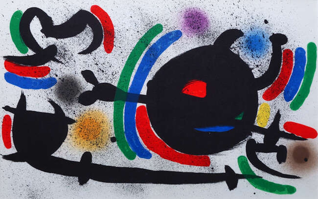 Lithographie Originale X by Joan Miró