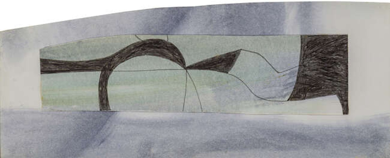 Wall on Beach by Ben Nicholson, O.M.