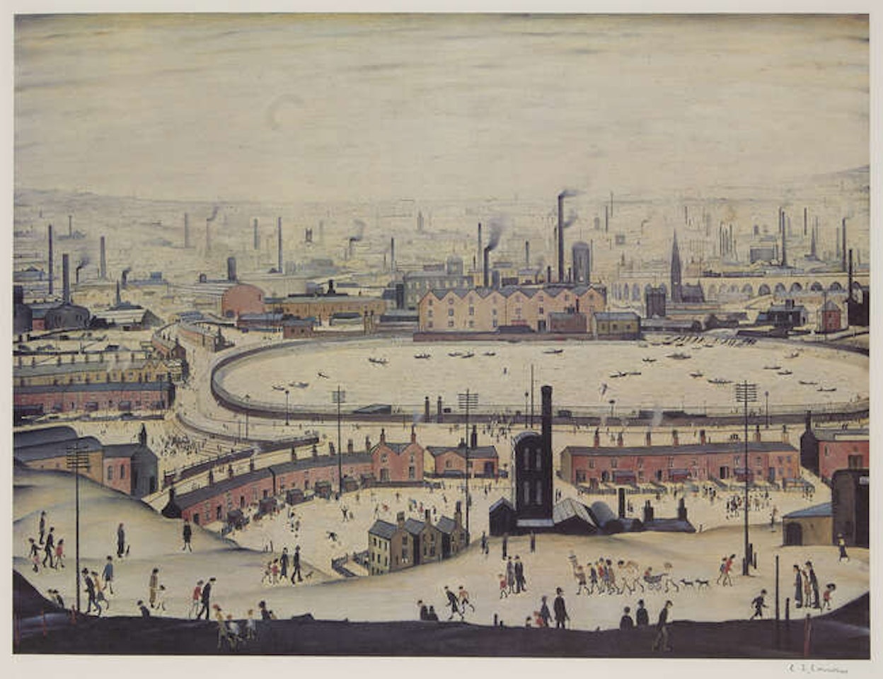 The Pond by Laurence Stephen Lowry