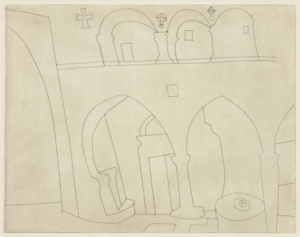 Patmos Monastery [Lafranca 75] by Ben Nicholson, O.M.