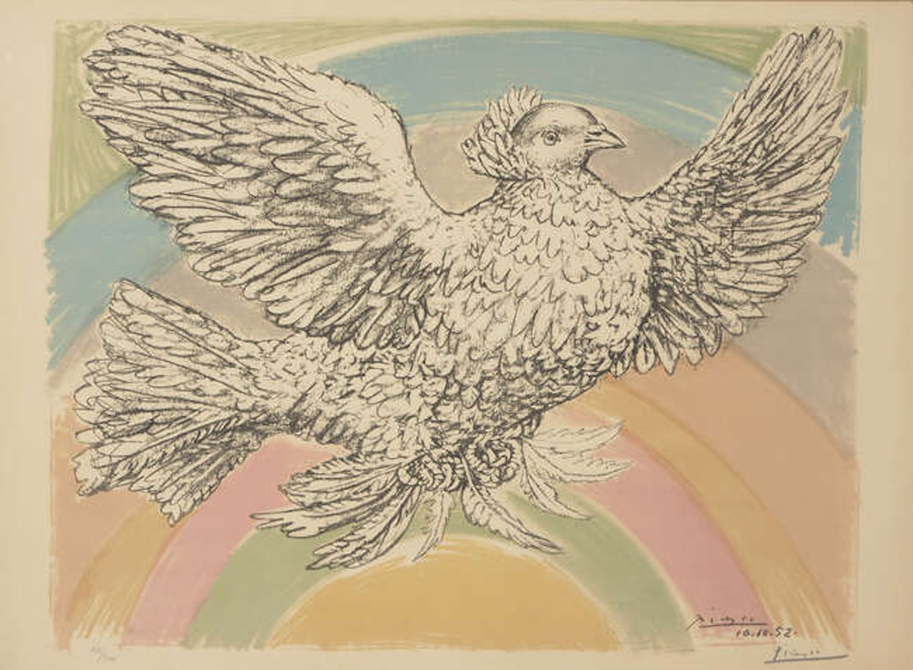 Colombe Volant [Mourlot 214] by Pablo Picasso