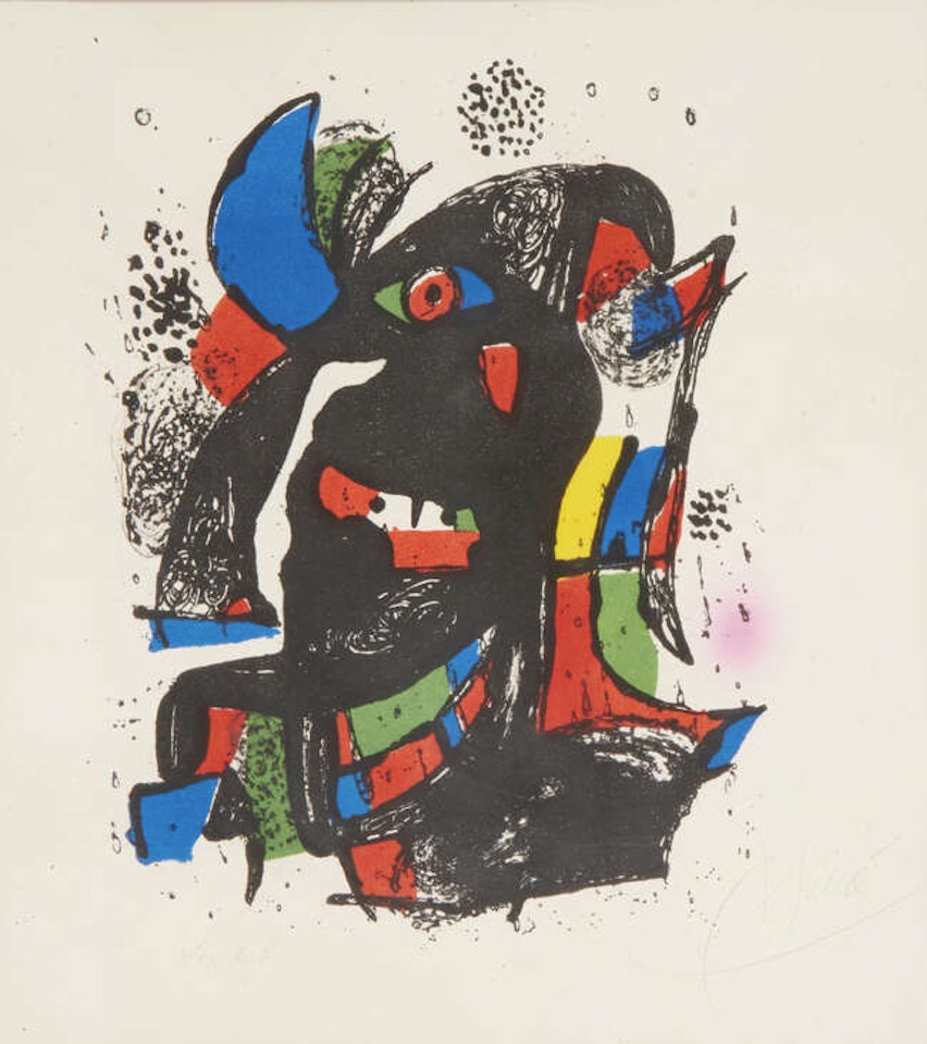 Plate III, Joan Mir�� Lithographe IV [Mourlot 1257] by Joan Miró