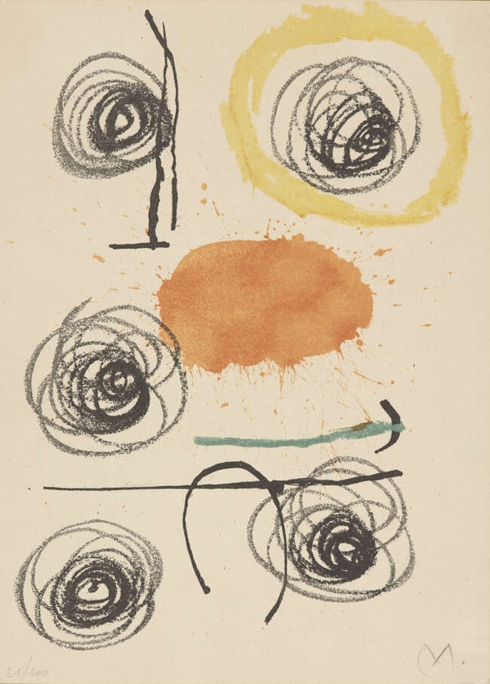 Obra Inedita Recent IV [Mourlot 356] by Joan Miró