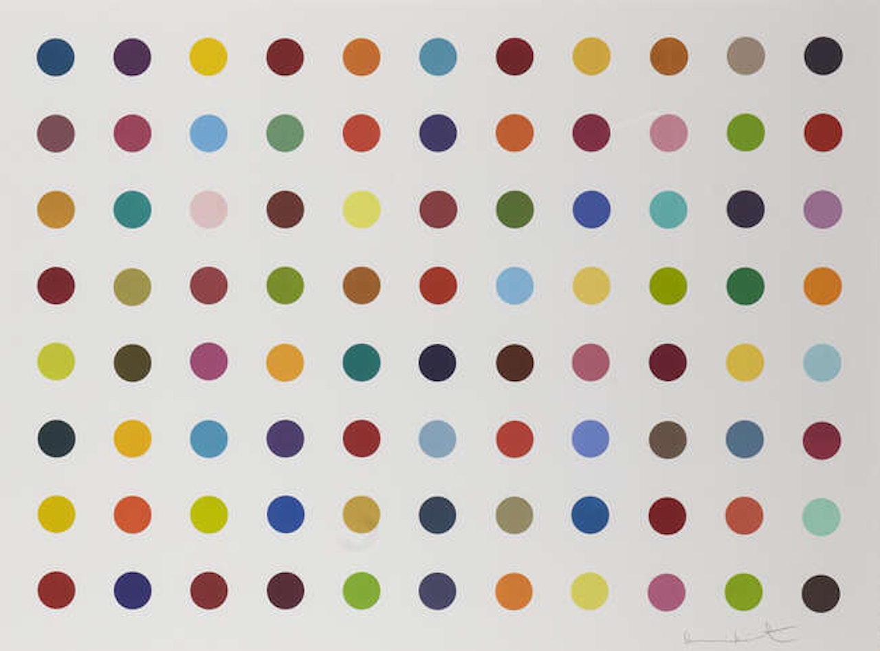 M-Fluorobenzylamine by Damien Hirst