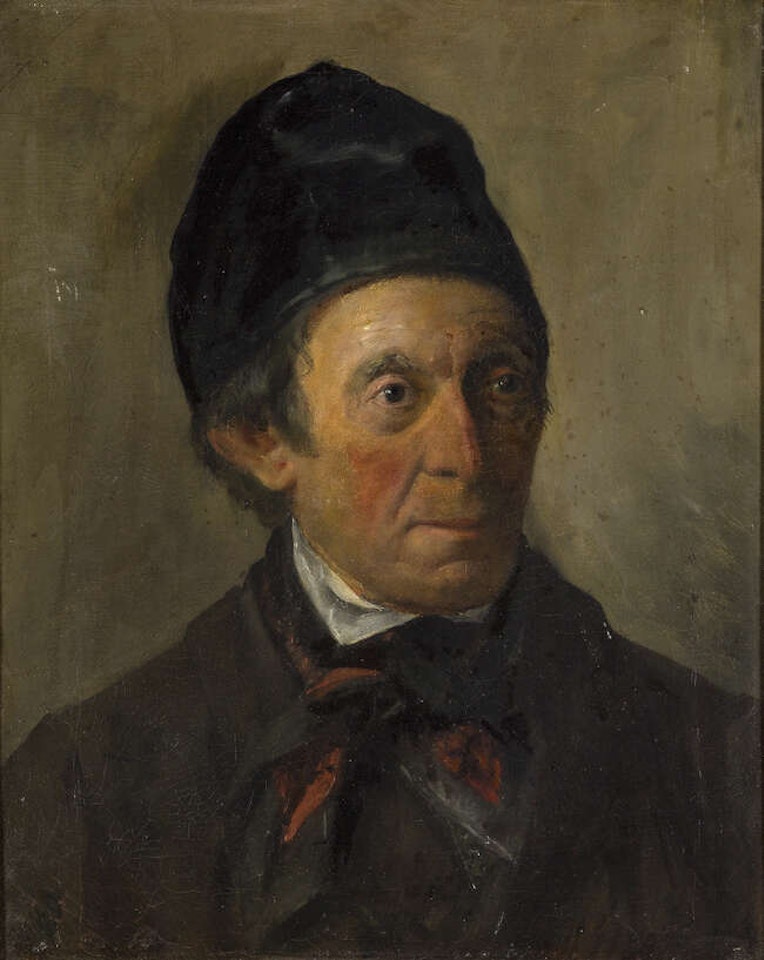 Portrait of a man, quarter-length, turned to the right by French School