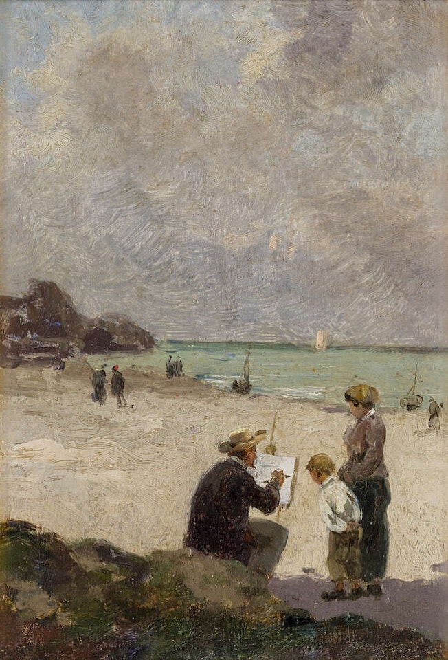 An artist at Work by Alfred Stevens