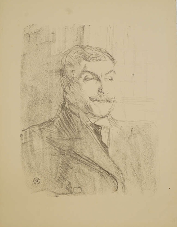 Lucien Guitry [Adriani 265] by Henri de Toulouse-Lautrec