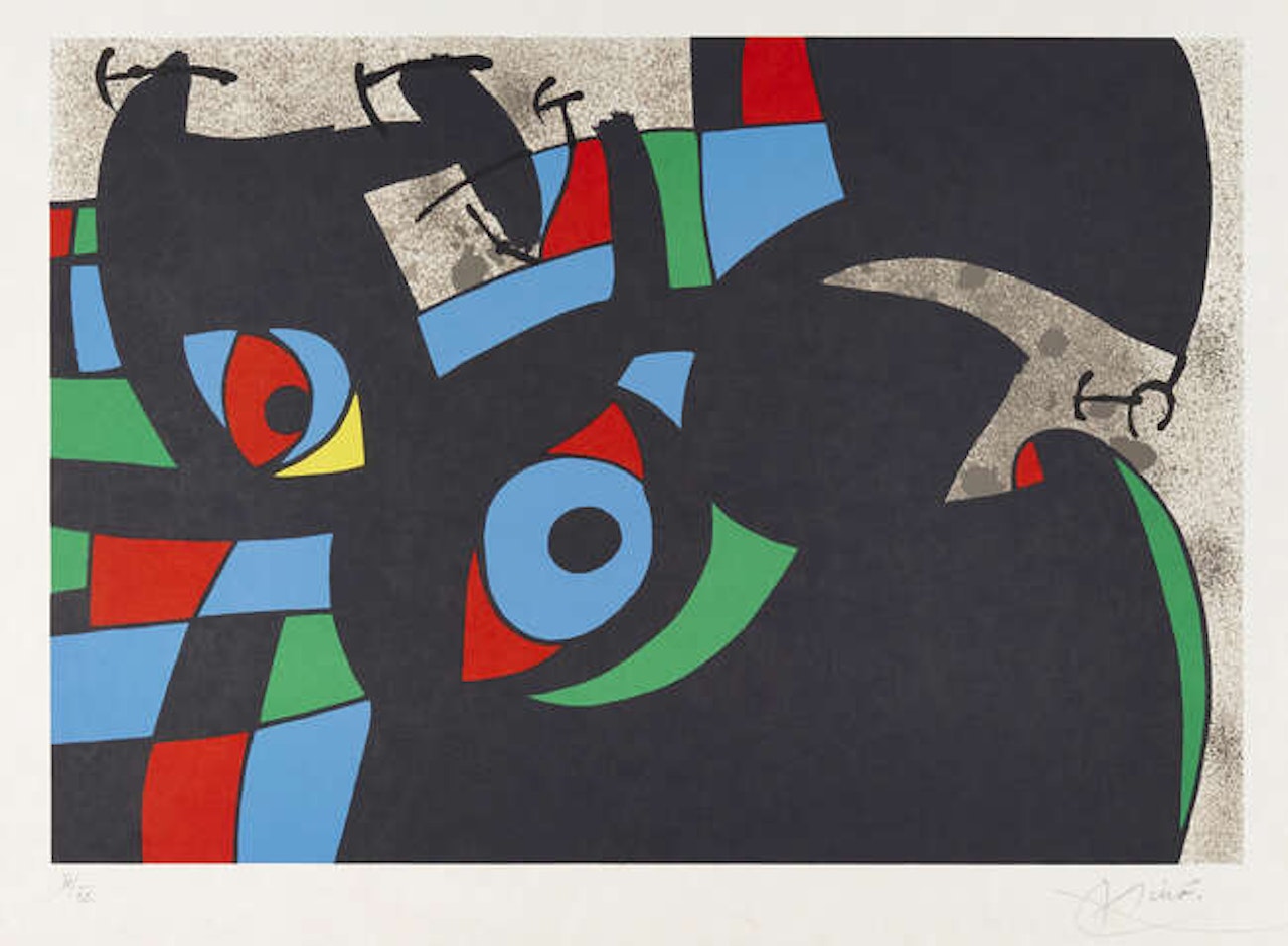 Plate 7 from Le Lézard aux Plumes D'or [Maeght 803] by Joan Miró