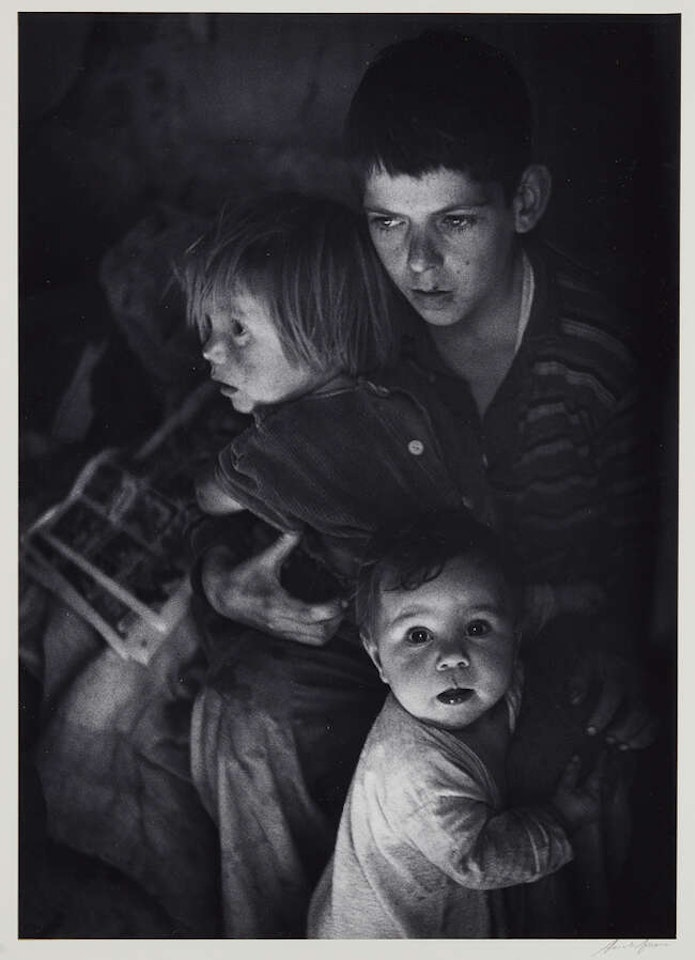 Trailer Camp Children, Richmond, California by Ansel Adams